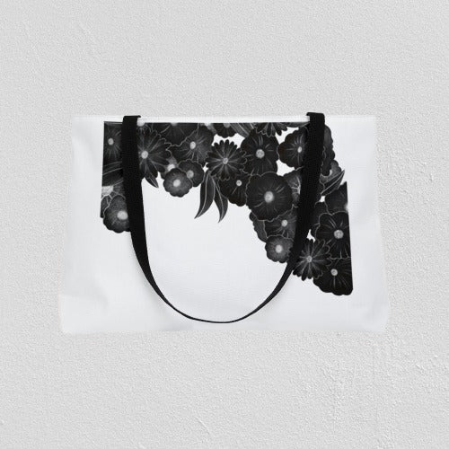 Black Flowers | Weekender Tote Bag